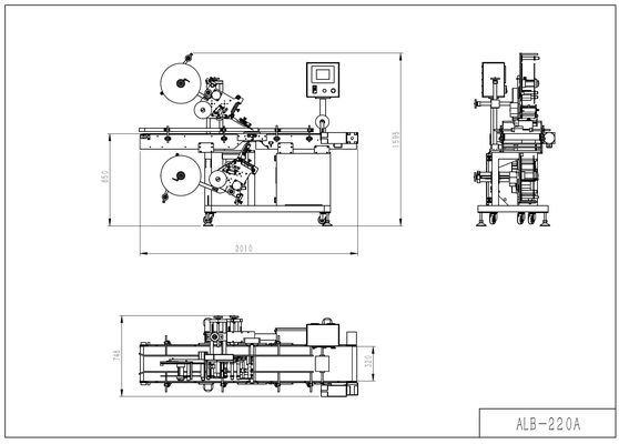 30m/Min 160mm Breedte Zelfklevende Etiketteringsmachine Hoogste Bodemplc